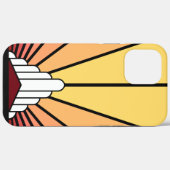 夜明けのアールデコ太陽 Case-Mate iPhoneケース (裏面 (横))