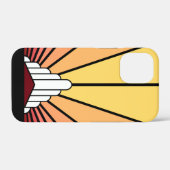 夜明けのアールデコ太陽 Case-Mate iPhoneケース (裏面 (横))