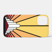 夜明けのアールデコ太陽 Case-Mate iPhoneケース (裏面 (横))