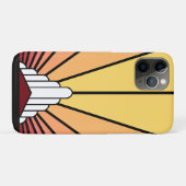 夜明けのアールデコ太陽 Case-Mate iPhoneケース (裏面(横))
