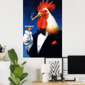 夜明けのドン | ダッパーロスター喫煙葉巻 ポスター (ホームオフィス)