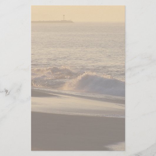 夜明けのビーチの文房具 便箋 (正面)