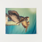 夜明けのペリカン タペストリー (正面(横))