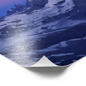 夜明けのマッターホルン、ツェルマット、スイスアルプス。 フォトプリント            (角)