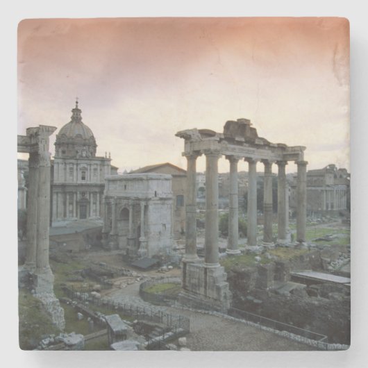 夜明けのローマフォルム ストーンコースター (正面)