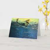 夜明けの人魚の挨拶 カード (黄色い花)