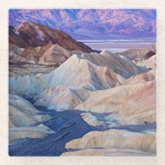 夜明けの前のZabriskieポイント ガラスコースター (正面)