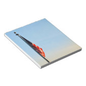 夜明けの前光によるアメリカ国旗 ノートパッド (アングル)