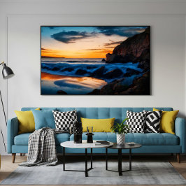 夜明けの反射 キャンバスプリント