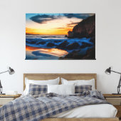 夜明けの反射 キャンバスプリント (インサイチュ (寝室))