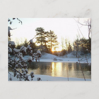 夜明けの反射 ポストカード