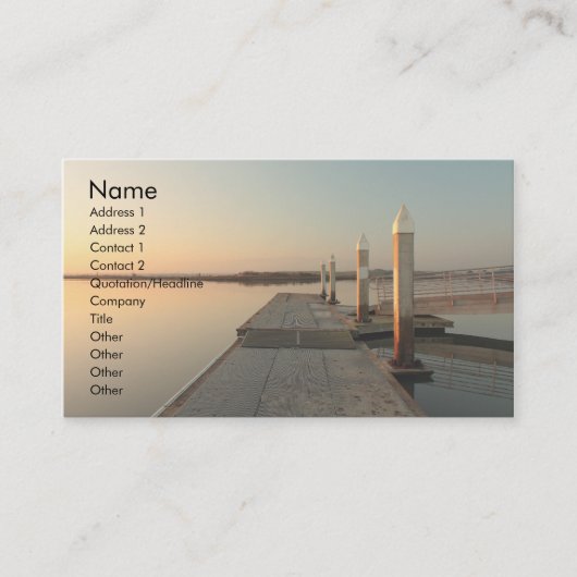 夜明けの名刺2の湾 名刺 (正面)