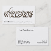 夜明けの名刺 予約カード (正面/裏面)