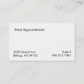 夜明けの名刺 予約カード (裏面)