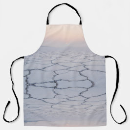 夜明けの塩フラッツ：イーサリーミニマリストの風景 エプロン