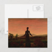 夜明けの女性 ポストカード (正面/裏面)