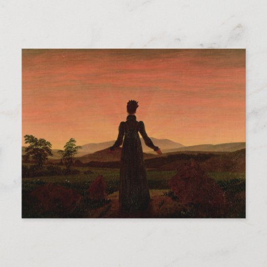 夜明けの女性 ポストカード (正面)