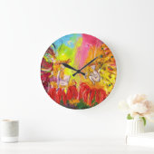 夜明けの妖精たち ラージ壁時計 (ホーム)