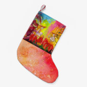 夜明けの妖精 スモールクリスマスストッキング (正面 (吊り時))