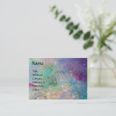 夜明けの妖精/青い魔法の輝き金ゴールドティール(緑がかった色) 名刺 (スタンド正面)