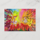 夜明けの妖精/青い魔法の輝き金ゴールドティール(緑がかった色) 名刺 (裏面)