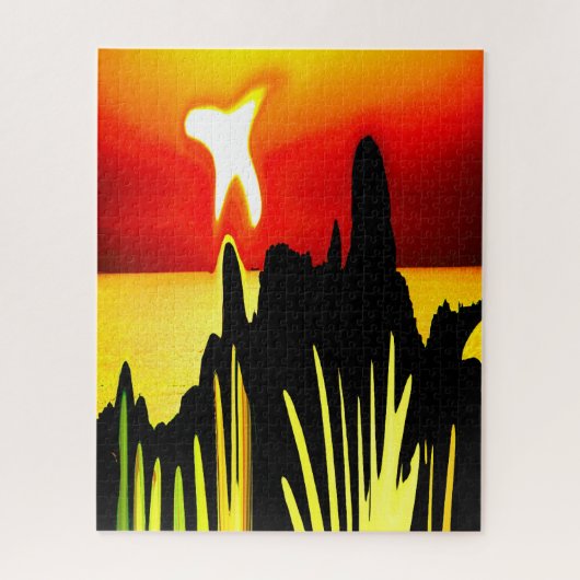 夜明けの平和 ジグソーパズル (縦)