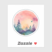 夜明けの抱擁:アルパインの目覚め シール (シート)