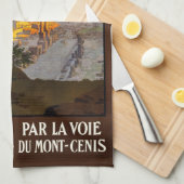 夜明けの標準のLaのVoie旅行ポスター1920年のローマ キッチンタオル (四つ折り)