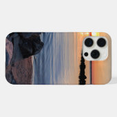 夜明けの海の風景 iPhoneケース (裏面横)