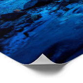 夜明けの海岸の地平線の上の日の出 ポスター (角)