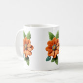 夜明けの炎の花びら 陽炎の開花 秋 コーヒーマグカップ (正面左)