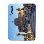 夜明けの空のポンテサンタンジェロ – ローマ，イタリア マグネット (縦)