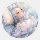 夜明けの芍薬 ラウンドシール (正面)