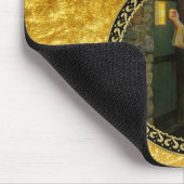 夜明けの訪問イエスが扉をノック素朴する マウスパッド (コーナー)