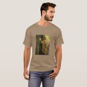 夜明けの訪問イエスが扉をノック素朴する Tシャツ (正面フル)