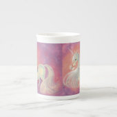 夜明けの赤面のユニコーン ボーンチャイナマグカップ (正面)