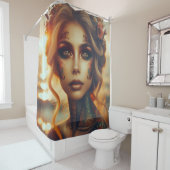 『夜明けの輝き：マーメイド・タトゥー』 シャワーカーテン (インサイチュ)
