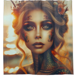 『夜明けの輝き：マーメイド・タトゥー』 シャワーカーテン