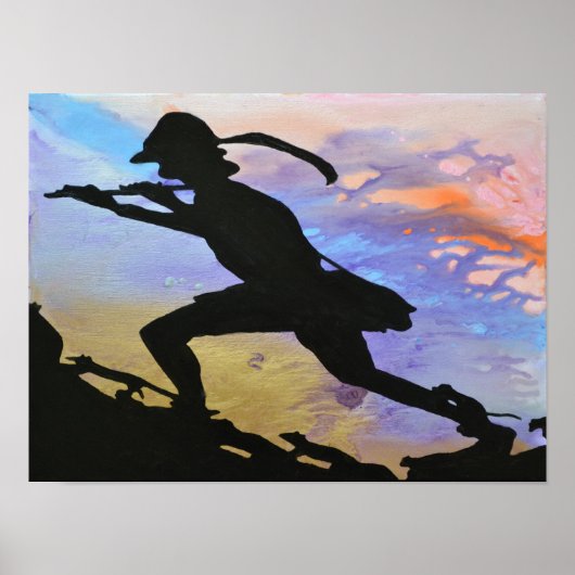 夜明けの門で笛 ポスター (正面)