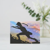 夜明けの門で笛 ポストカード (スタンド正面)