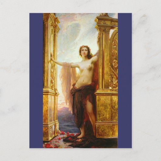 夜明けの門 – Herbert James Draper ポストカード (正面)