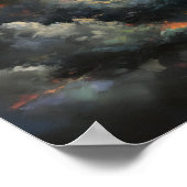 夜明けの雲のアートプリントポスター ポスター (角)
