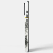 夜明けの霧の深い山に狼が現れる Case-Mate iPhoneケース (裏面 / 左)