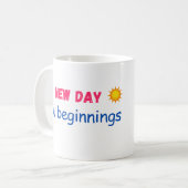 夜明けを受け入れる コーヒーマグカップ (正面左)