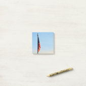 夜明けアメリカ国旗 ポストイット (デスク上)