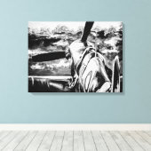 夜明けスピットファイア キャンバスプリント (インサイチュ (ウッドフロア))