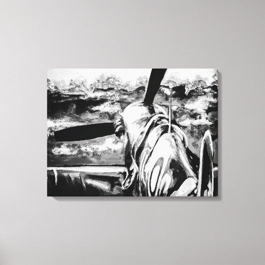 夜明けスピットファイア キャンバスプリント (正面)