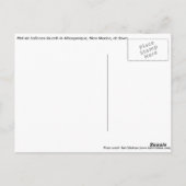 夜明けポストカードで熱気球 ポストカード (裏面)