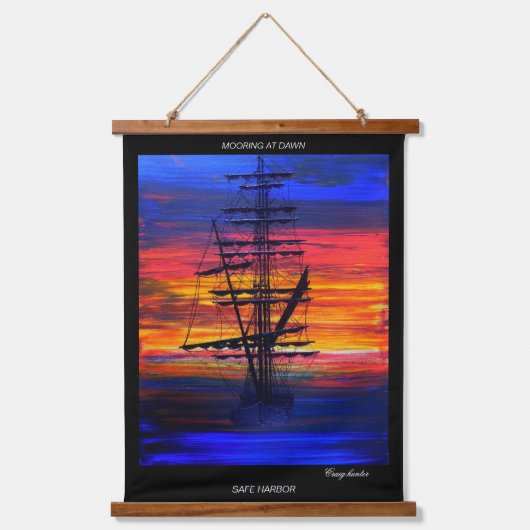 夜明け係留安全港 吊り下げ型タペストリー (正面)