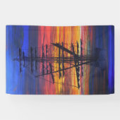 夜明け係留 横断幕 (横)